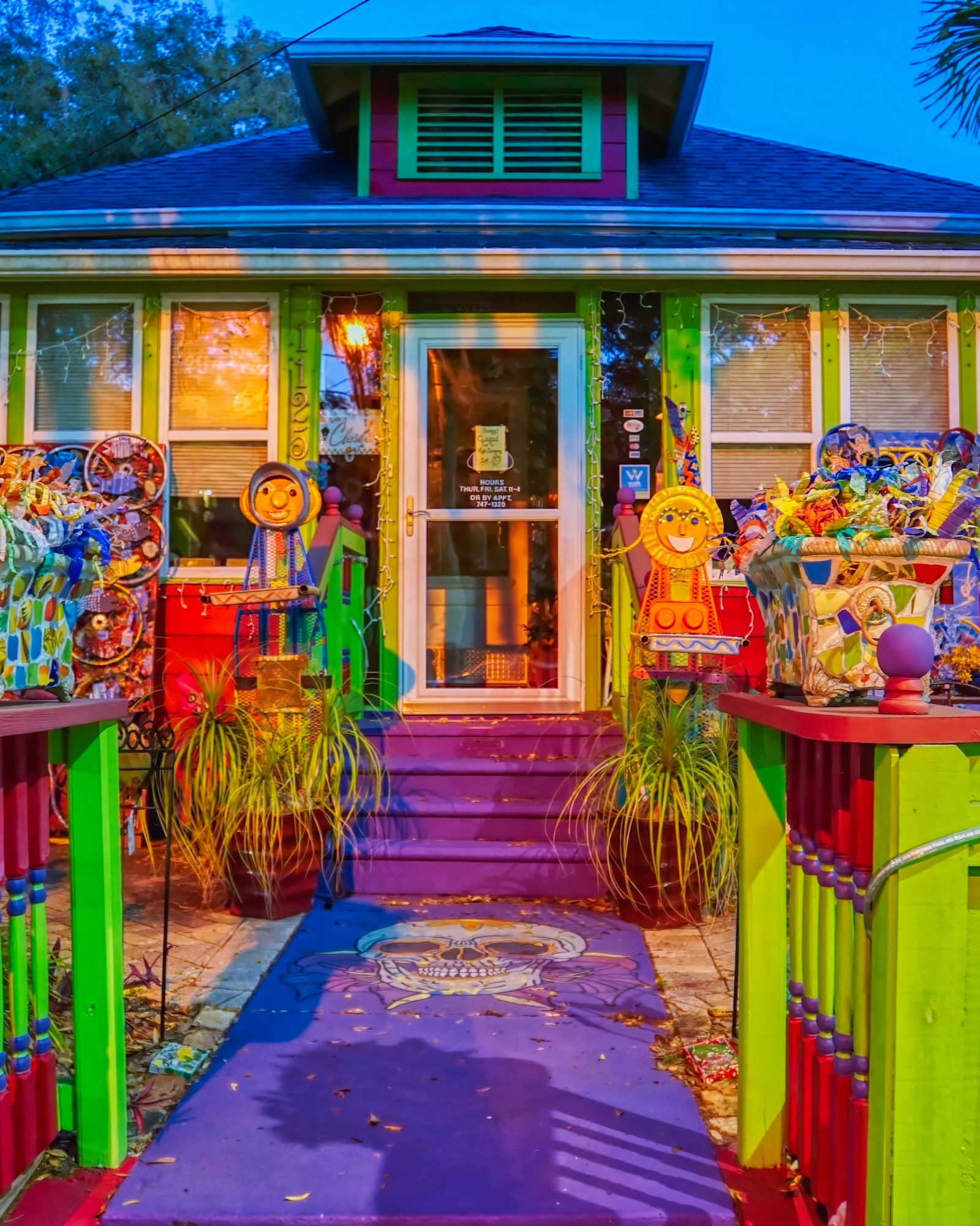 bold, inviting art studio at Village of the Arts Bradenton