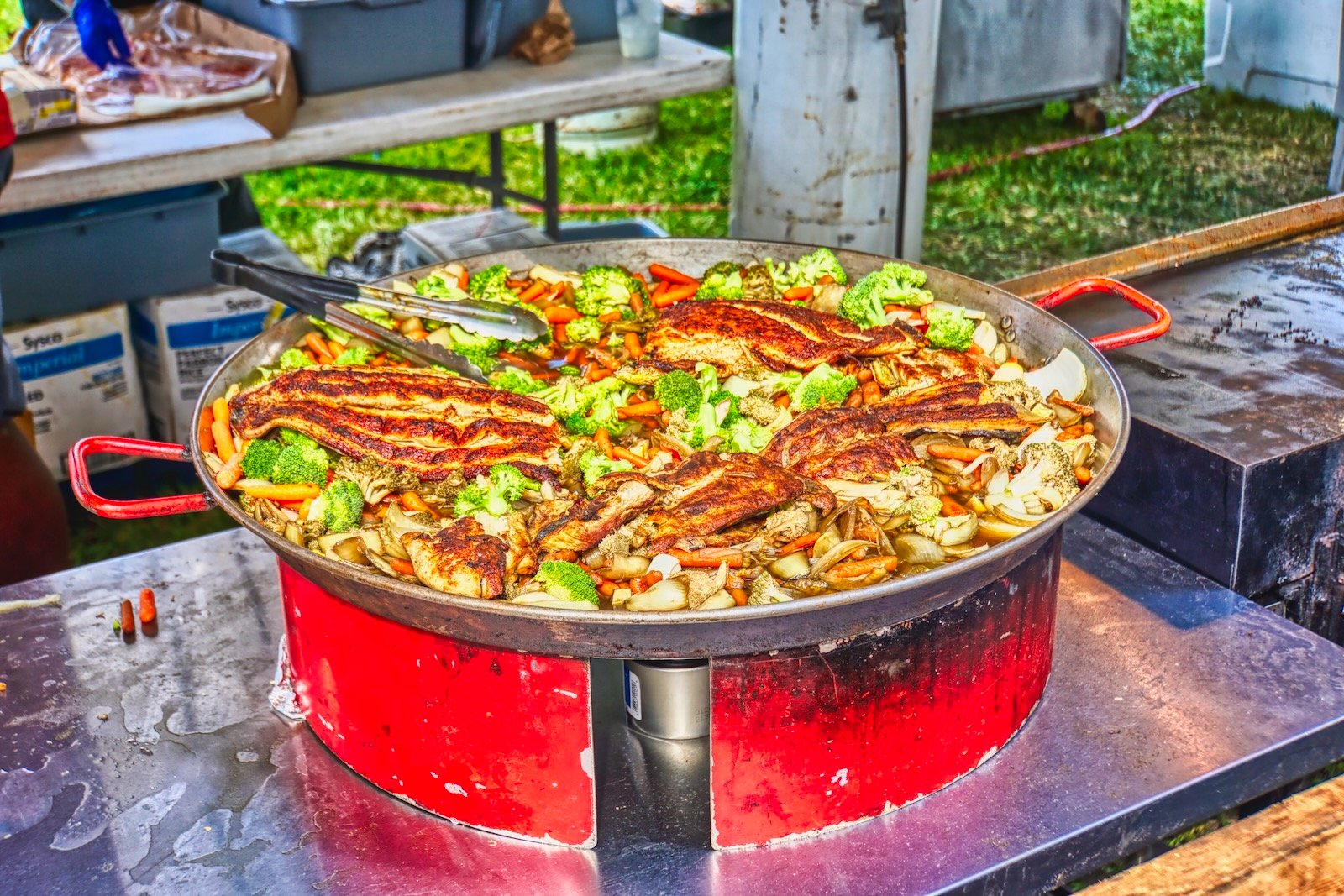 Seafood favorite cooks at Sarasota's Seafood & Music Festival