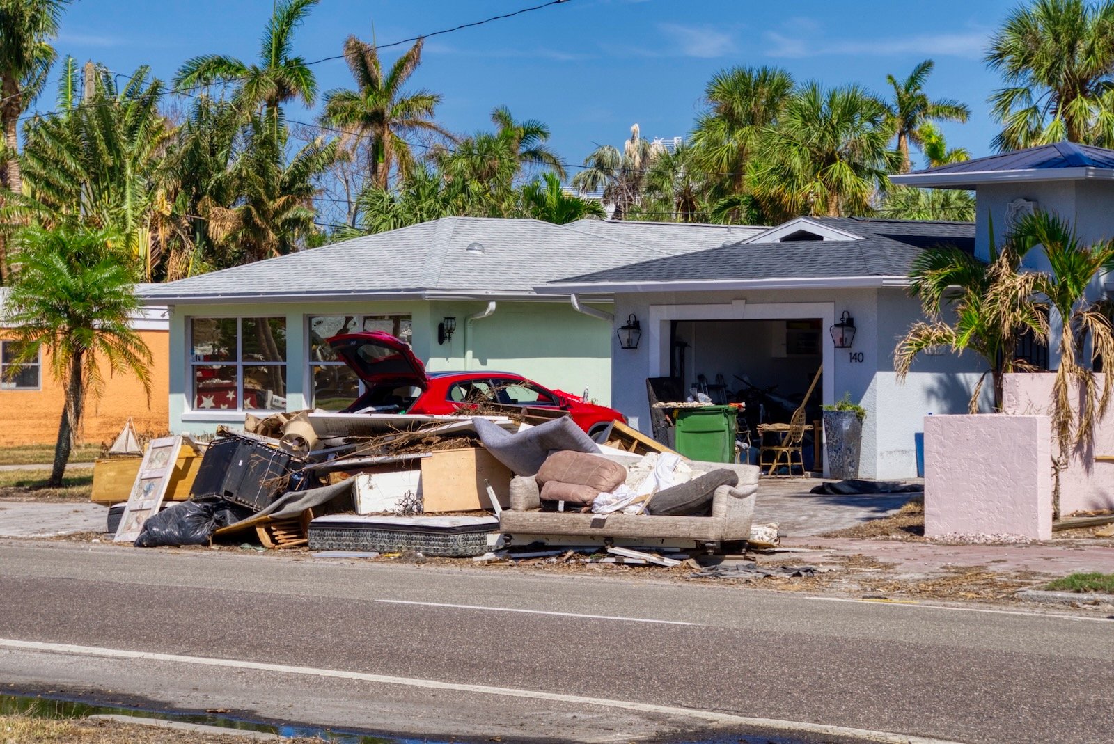 Post Hurricane Milton, clean-up & recovery in Sarasota, Florida, begins.
