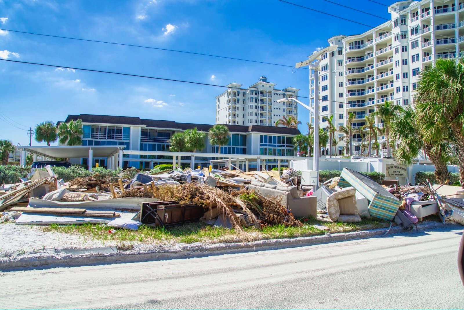 Hurricane Milton aftermath. Flooding & storm surge destroyed may properties on Sarasota's barrier islands