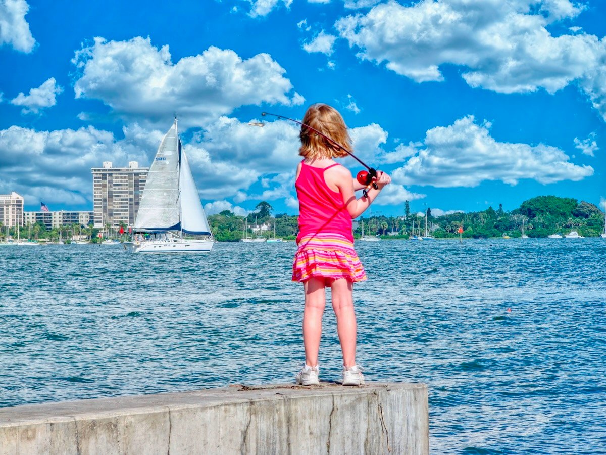 kids fishing