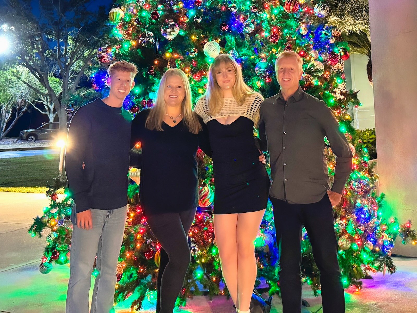 Sarasota Lifestyle's Mike Payne and family at Christmastime