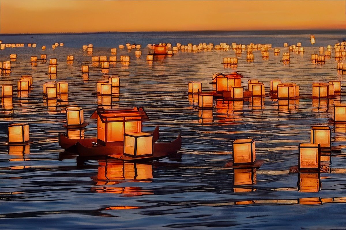 water lanterns