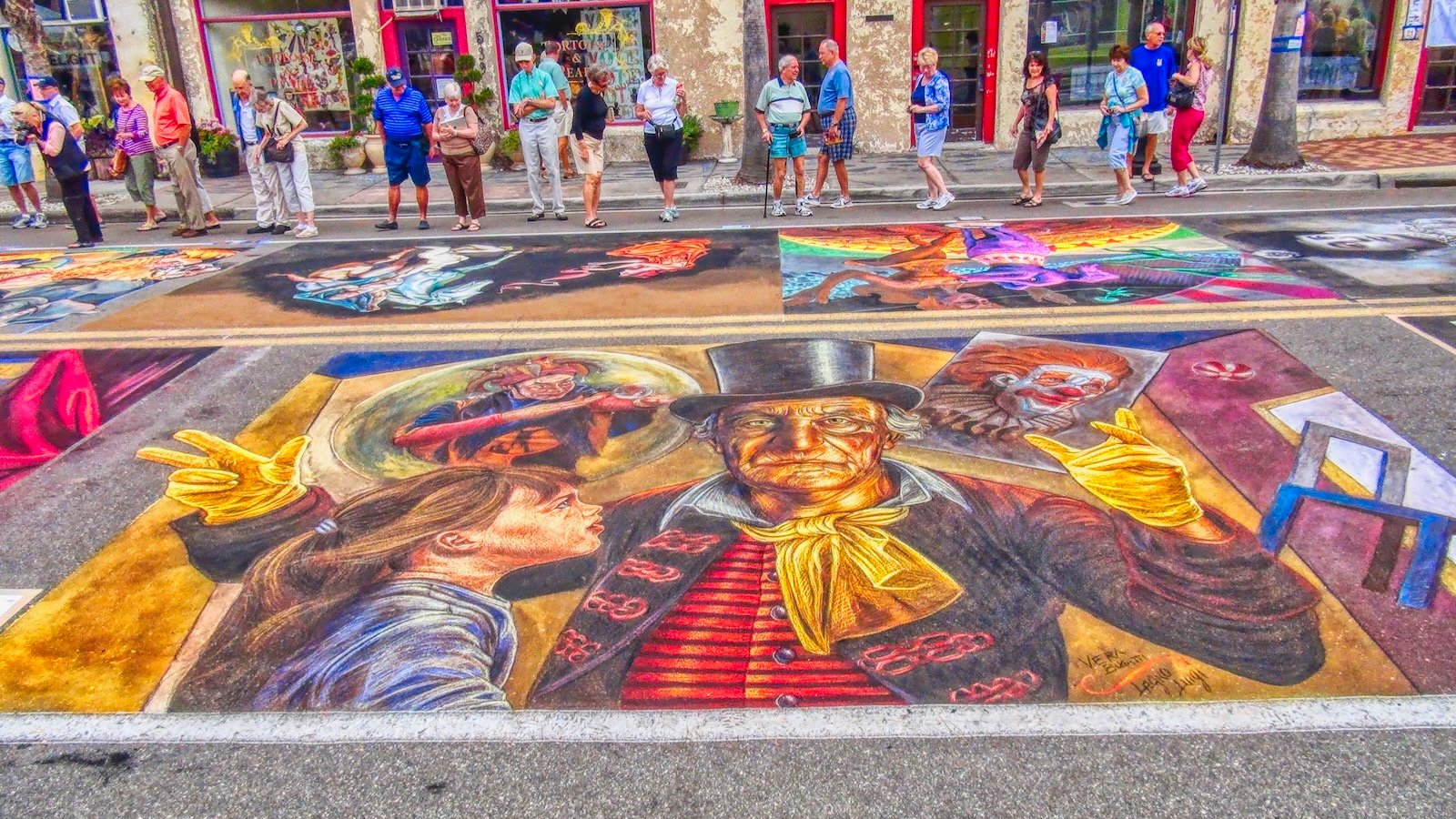 2012 Sarasota Chalk Festival - Circus Tribute