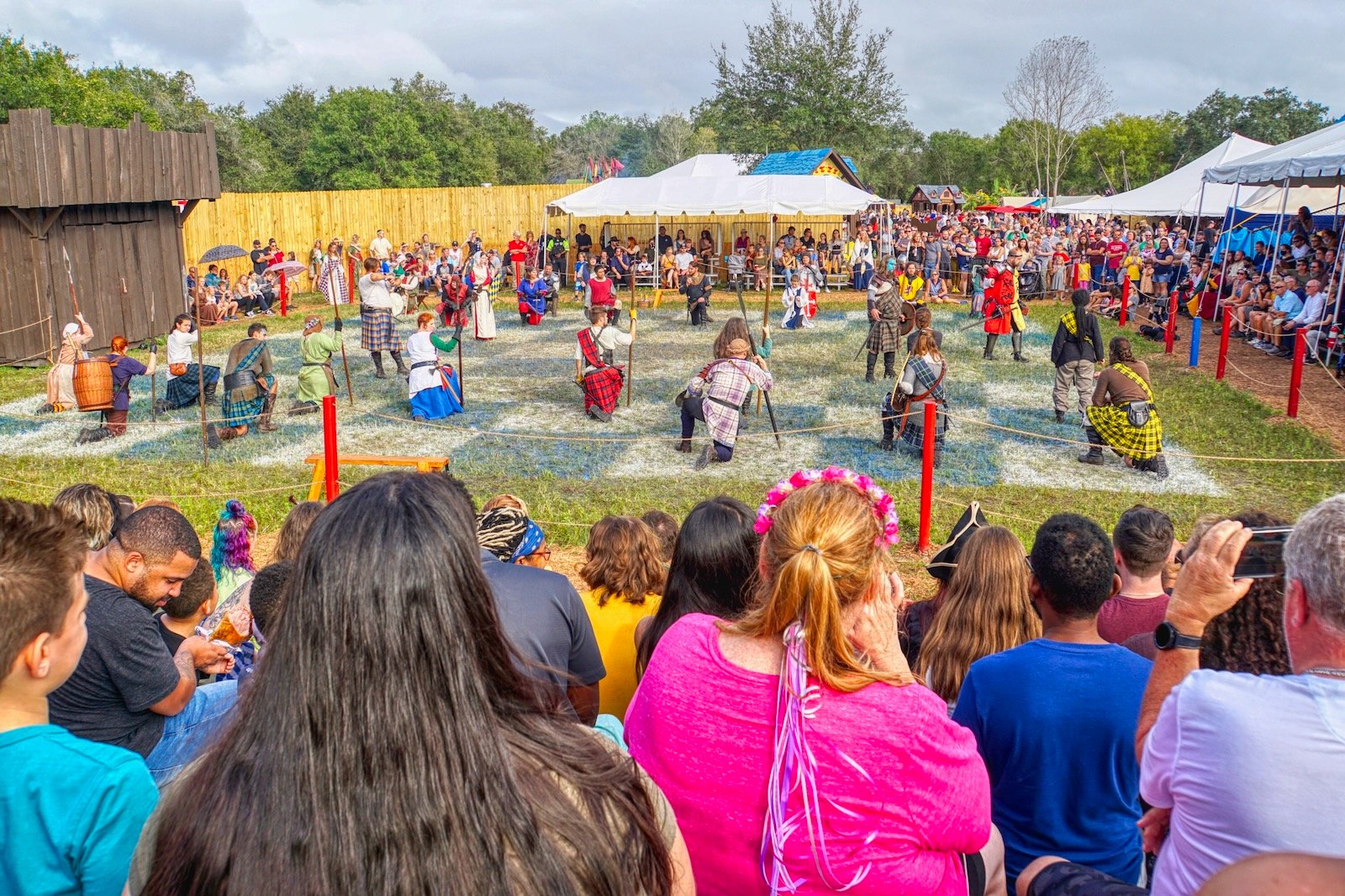 Human chess at Sarasota's Medieval Fair