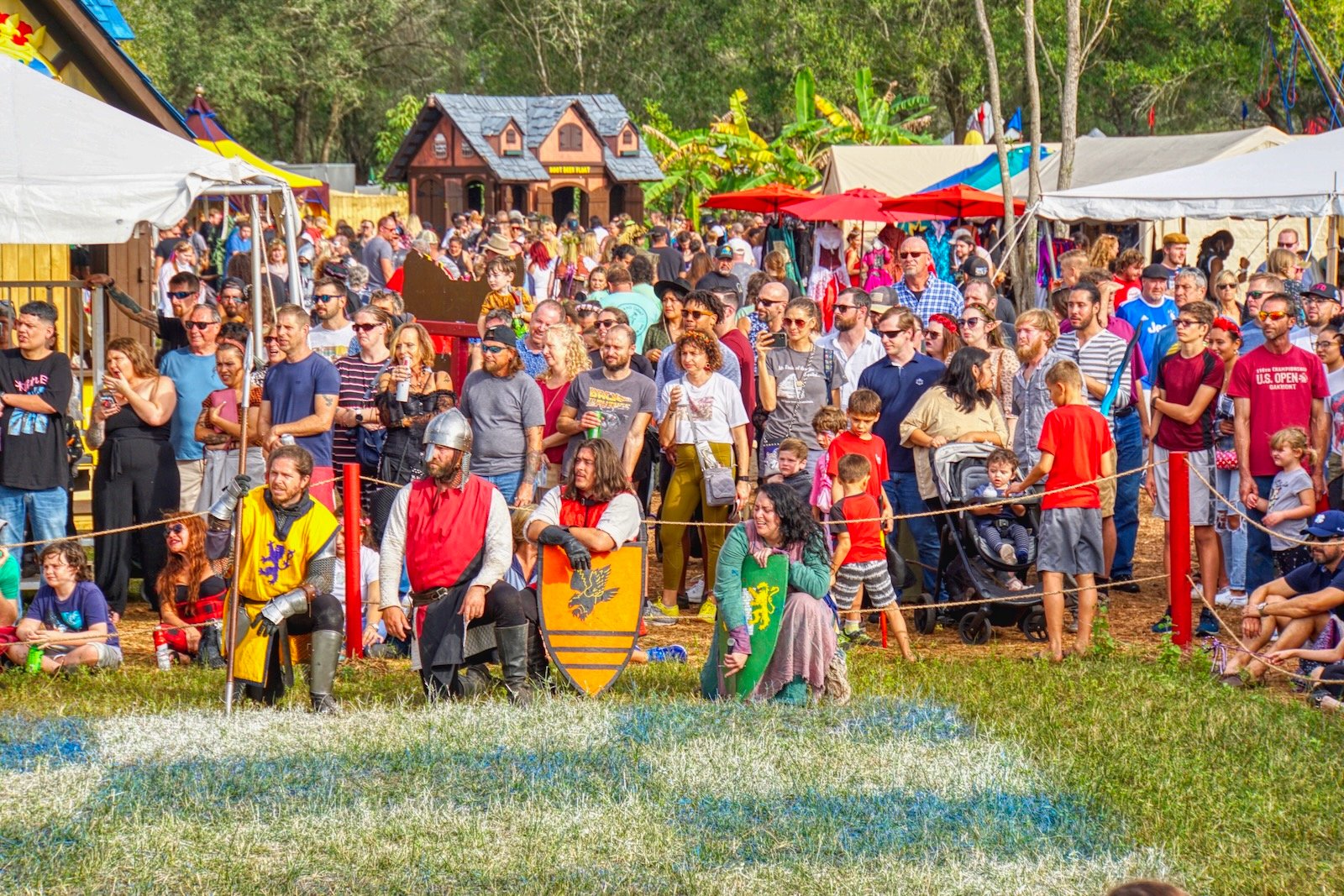 Human chess isn't a gentleman's friendly board game at the Medieval Fair