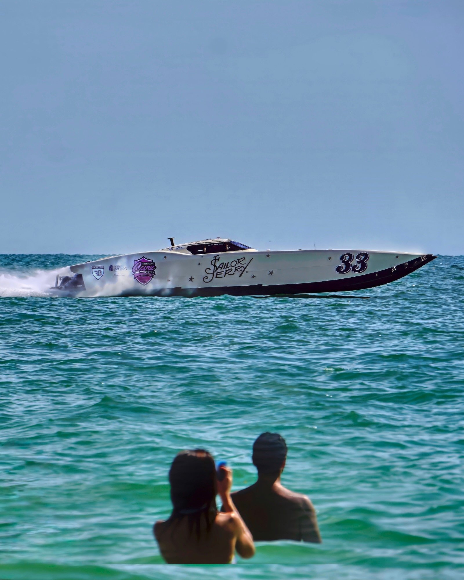 Class 1 powerboats are the premier class in the P1 Offshore series at the Sarasota Powerboat Grand Prix.