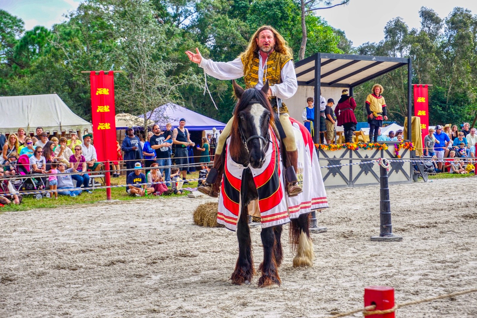 Jousting is a crowd favorite at the Sarasota Medieval Fair