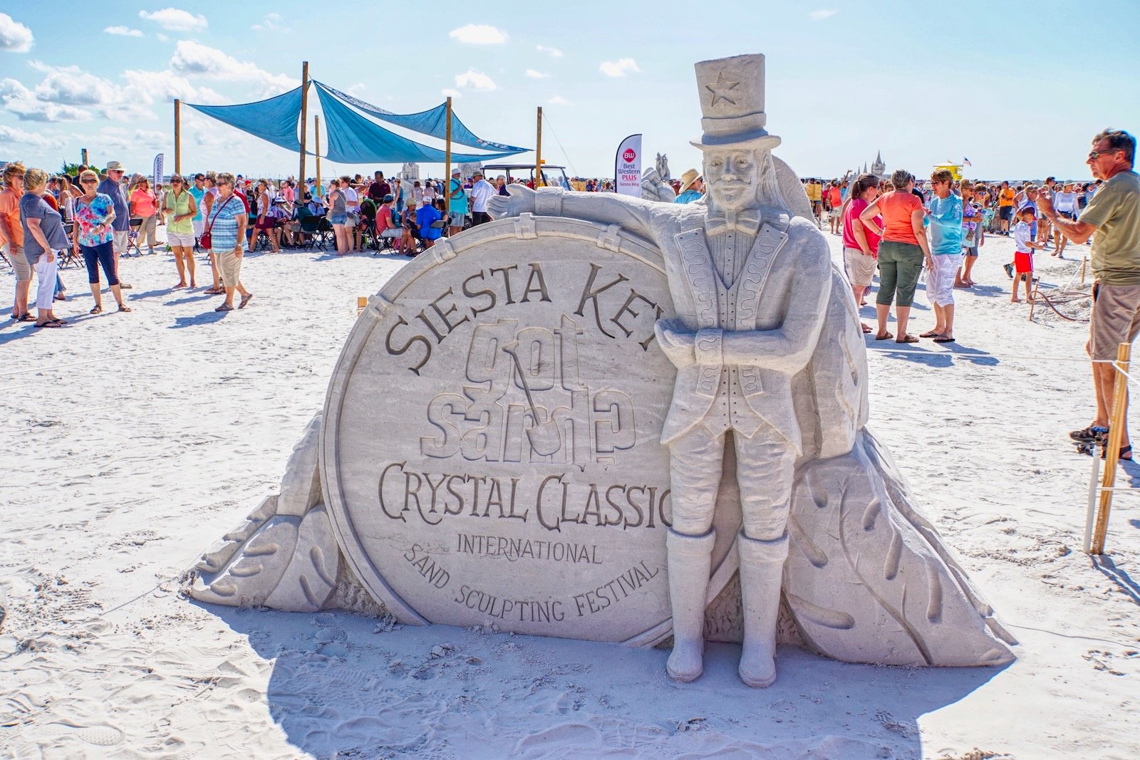 crystal classic siesta key - welcome sand art