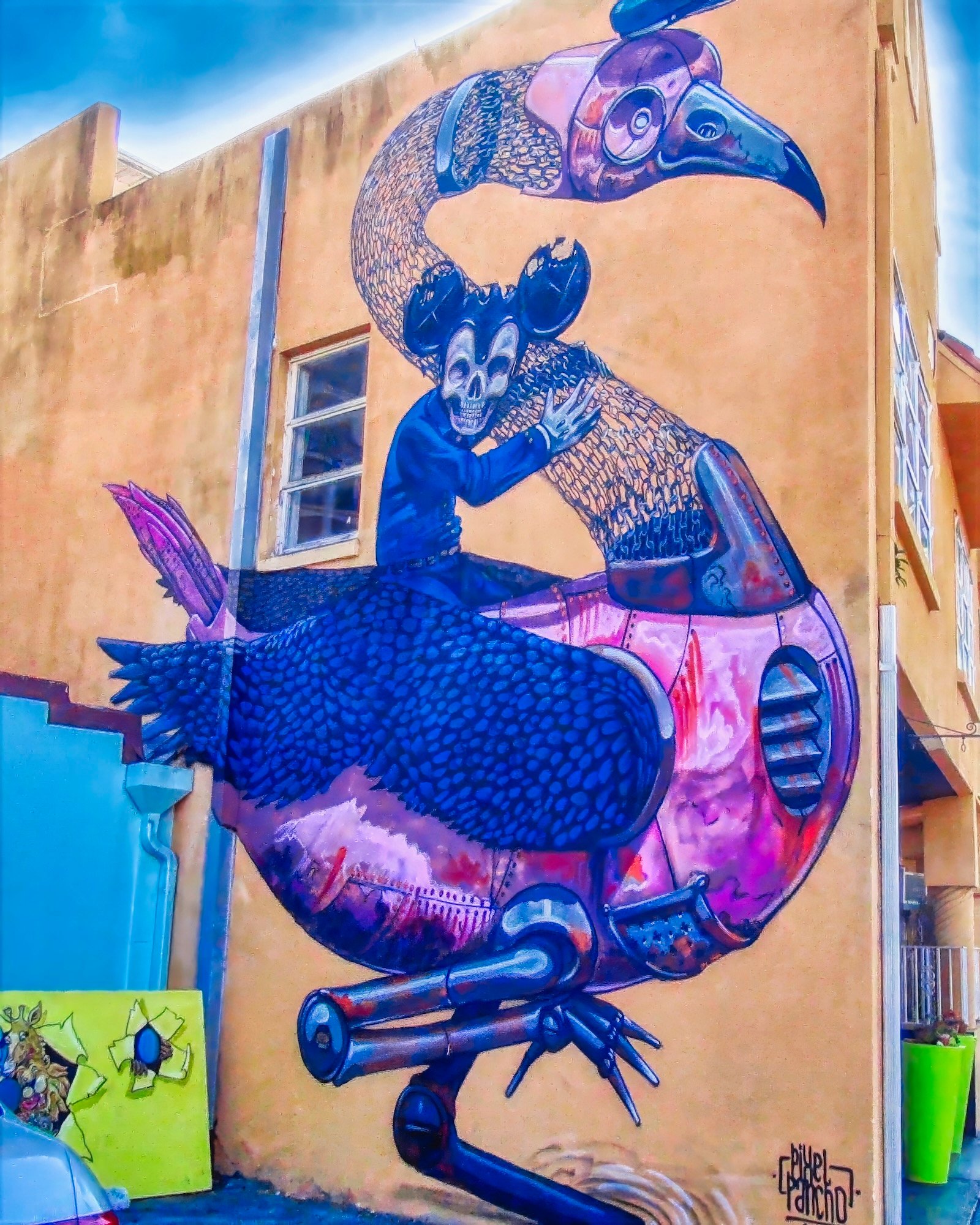 Urban wall art at Going Vertical campaign in Sarasota, Florida