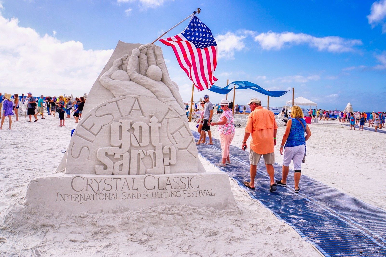 crystal classic siesta key - welcome sand art