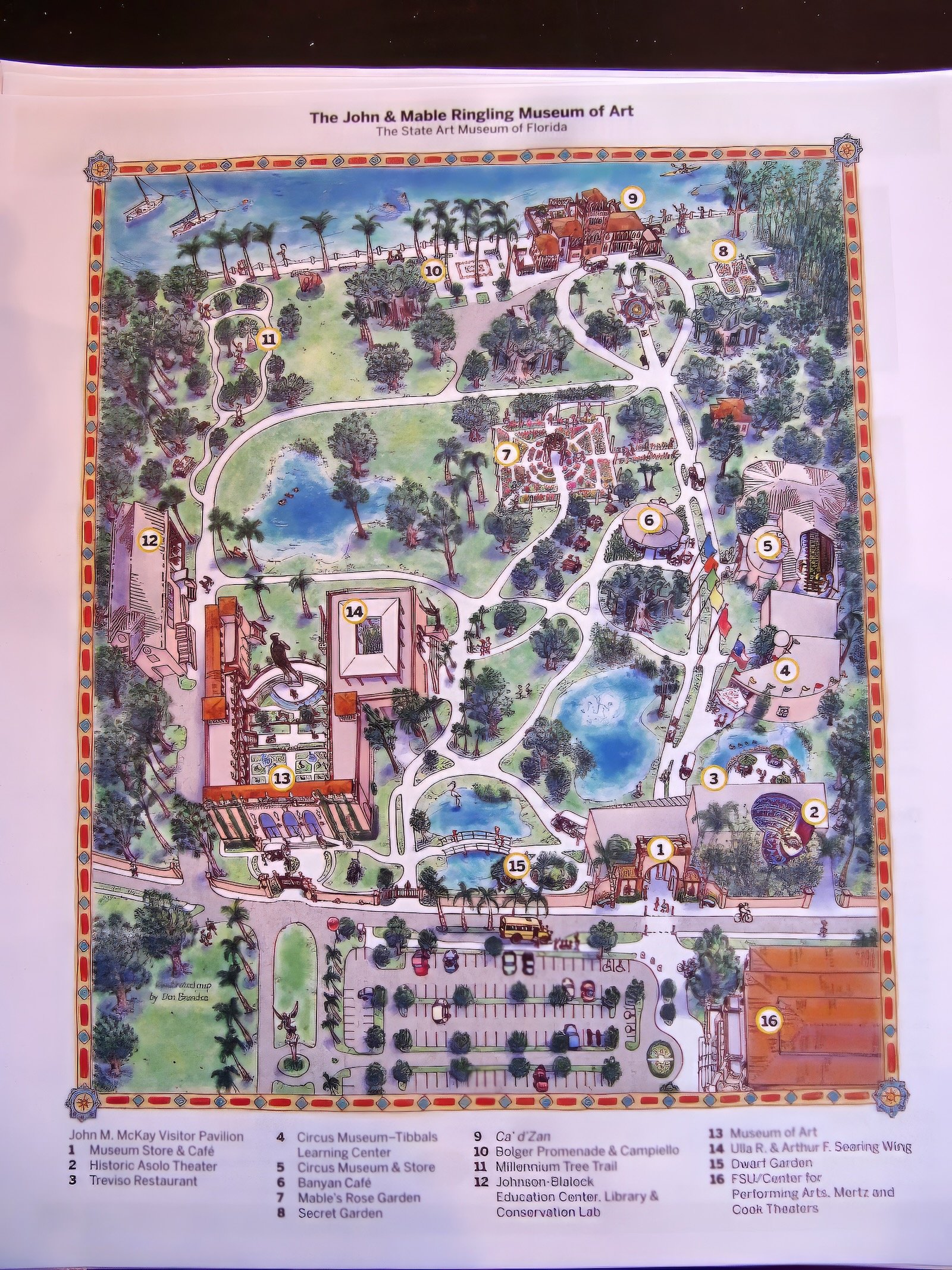 The Ringling map of grounds