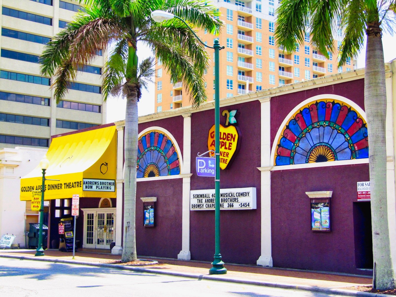 golden apple dinner theatre is a must see icons of Sarasota in Downtown Sarasota (it's gone now)