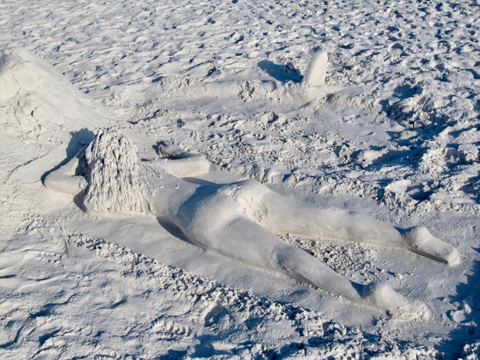 sand sculpture during the early years of the Siesta Key Crystal Classic Sand Sculpting Festival