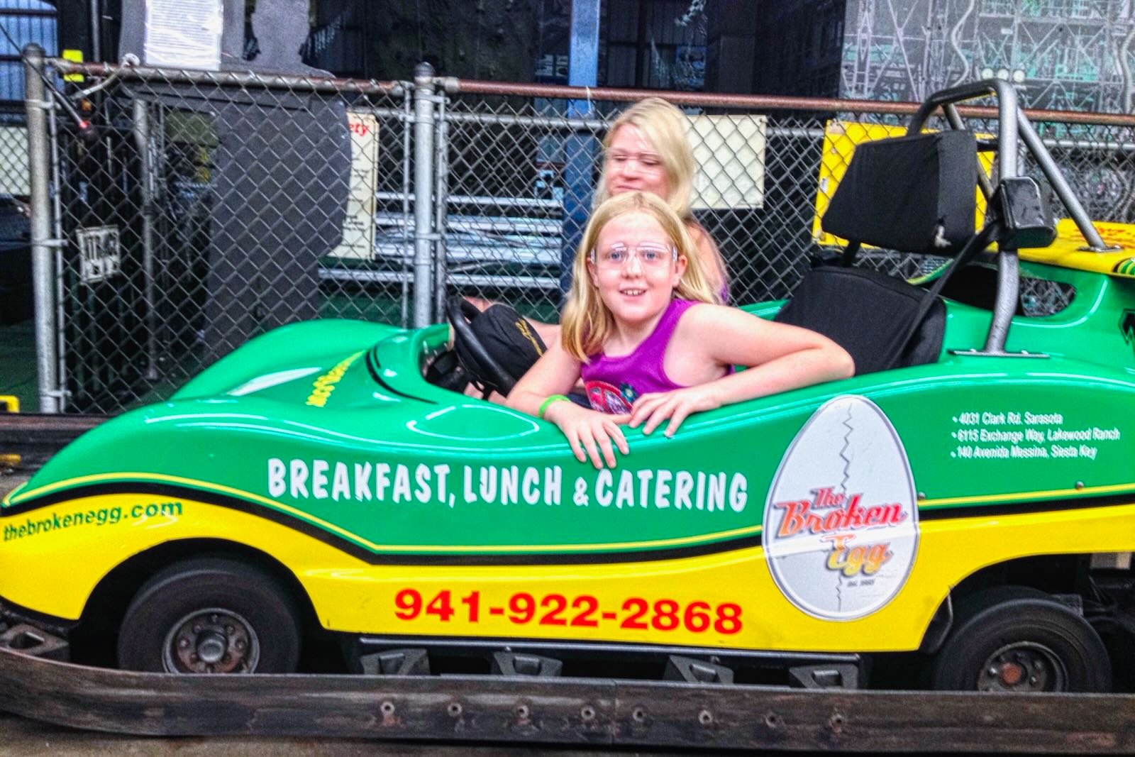 Go-Karts at Livingston's Amusement Center - fun activities for kids in Sarasota
