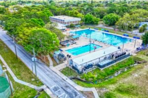 drone photo of Arlington Park Sarasota
