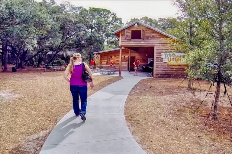 checking in at TreeUmph Adventure Course Bradenton