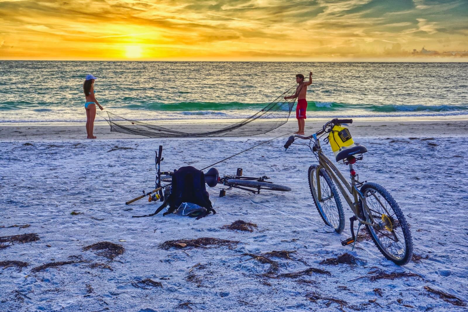 simple daily fun at Crescent Beach Siesta Key