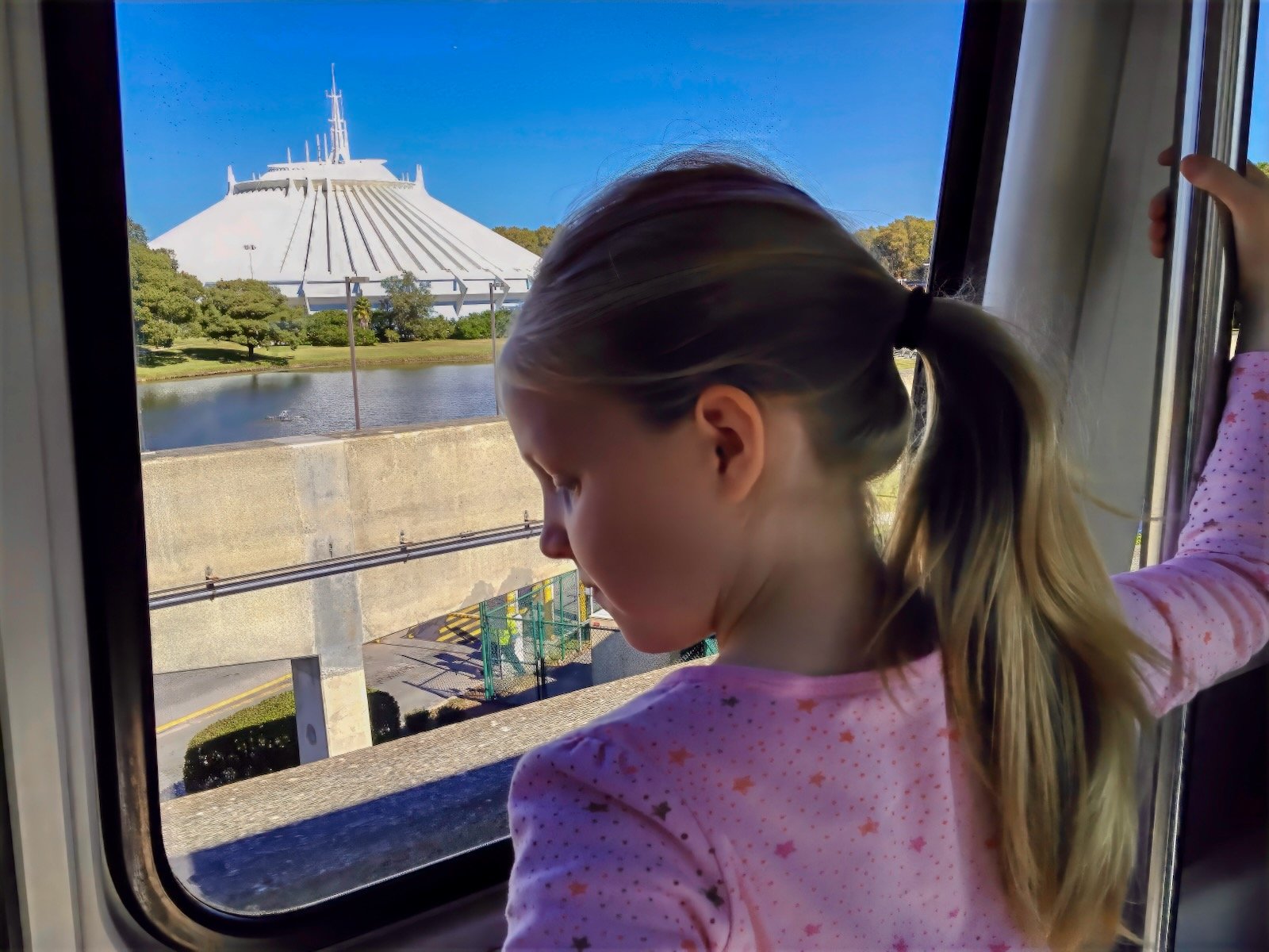 disney resorts at Christmas - monorail