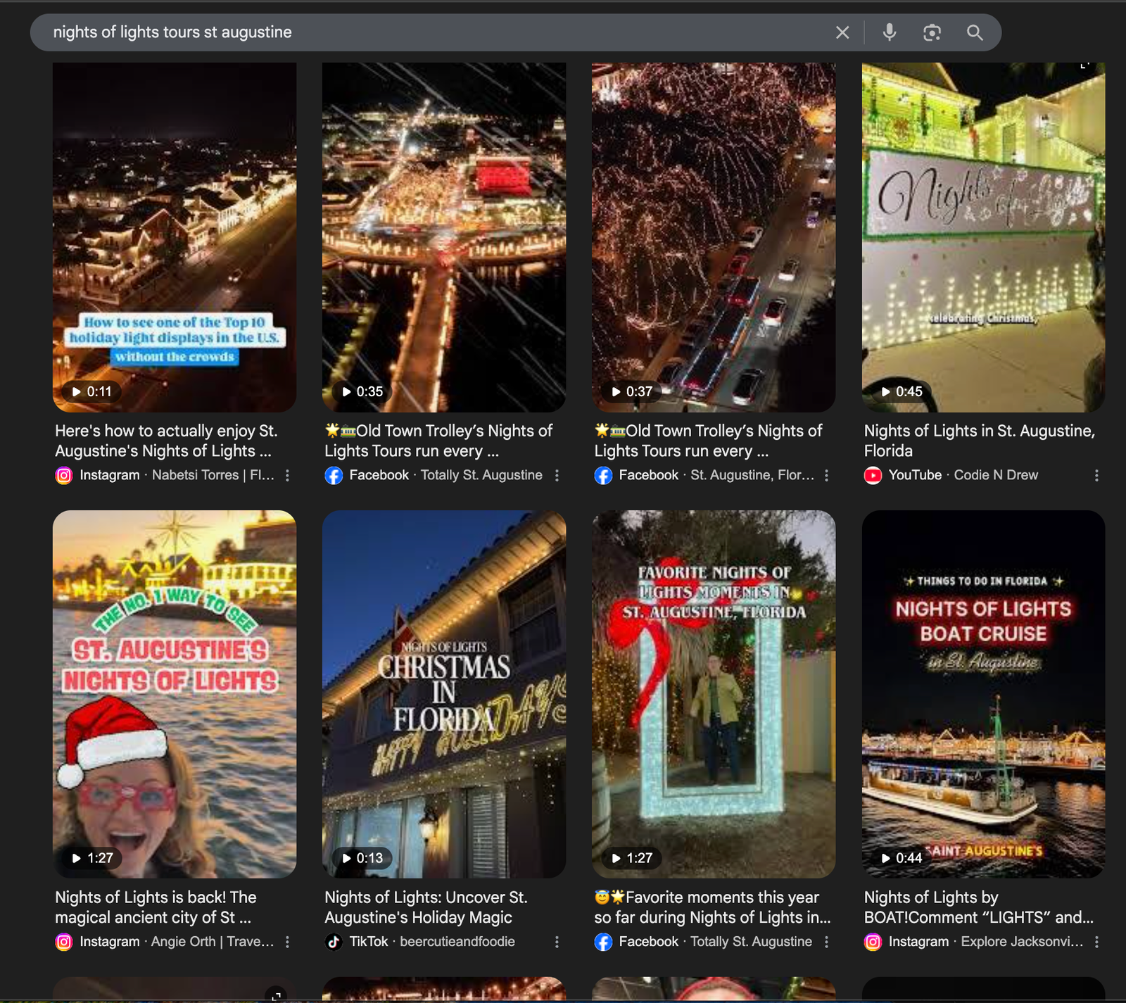 social media raves about Nights of Lights in St. Augustine