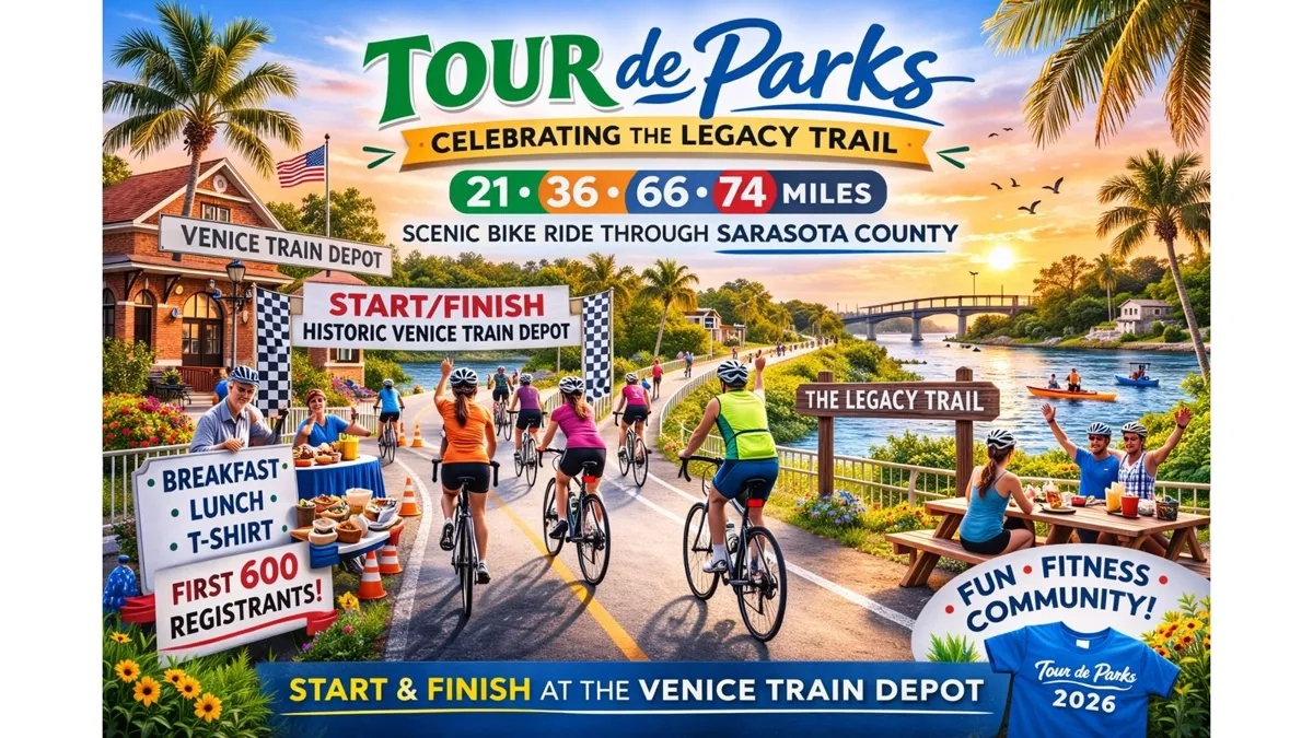 Tour de Parks Legacy Trail Sarasota FL