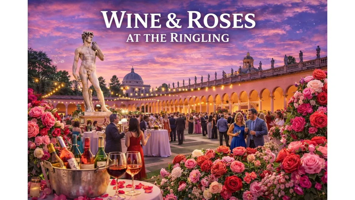 Wine & roses at the Ringling sarasota